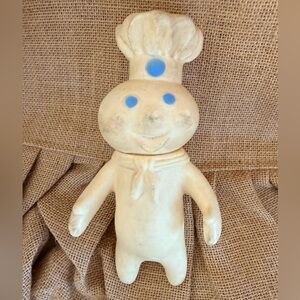 Vintage 1971 Pillsbury Doughboy Poppin Fresh Swivel Head 7" Vinyl Doll